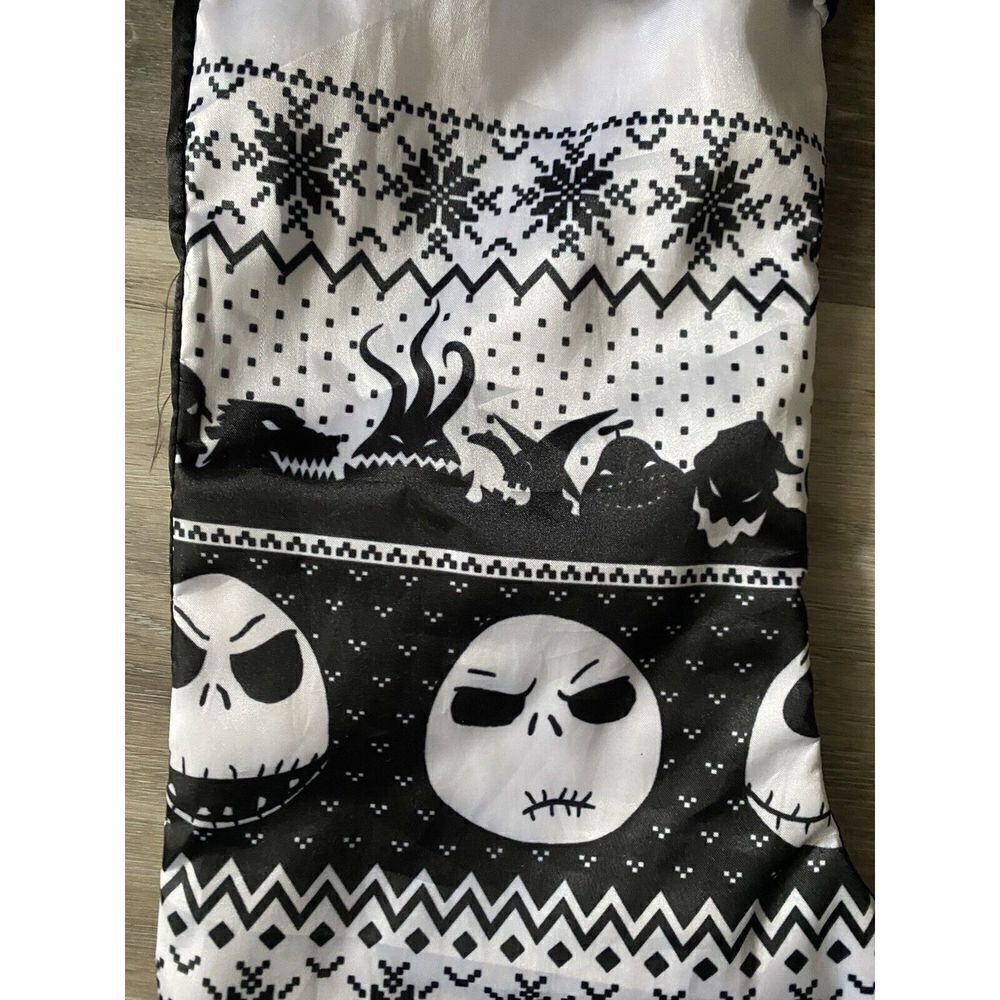 Jack Skellington Angry Face Ugly Pattern Halloween Christmas Stocking Disney - Picture 4 of 5